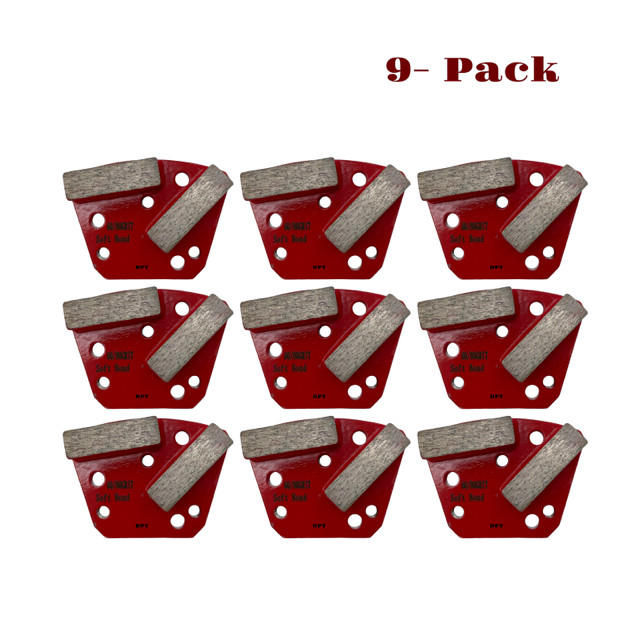 9 Pack Diamond Grinding Polishing Pads Discs Fit Concrete Grinders Soft Bond gallery