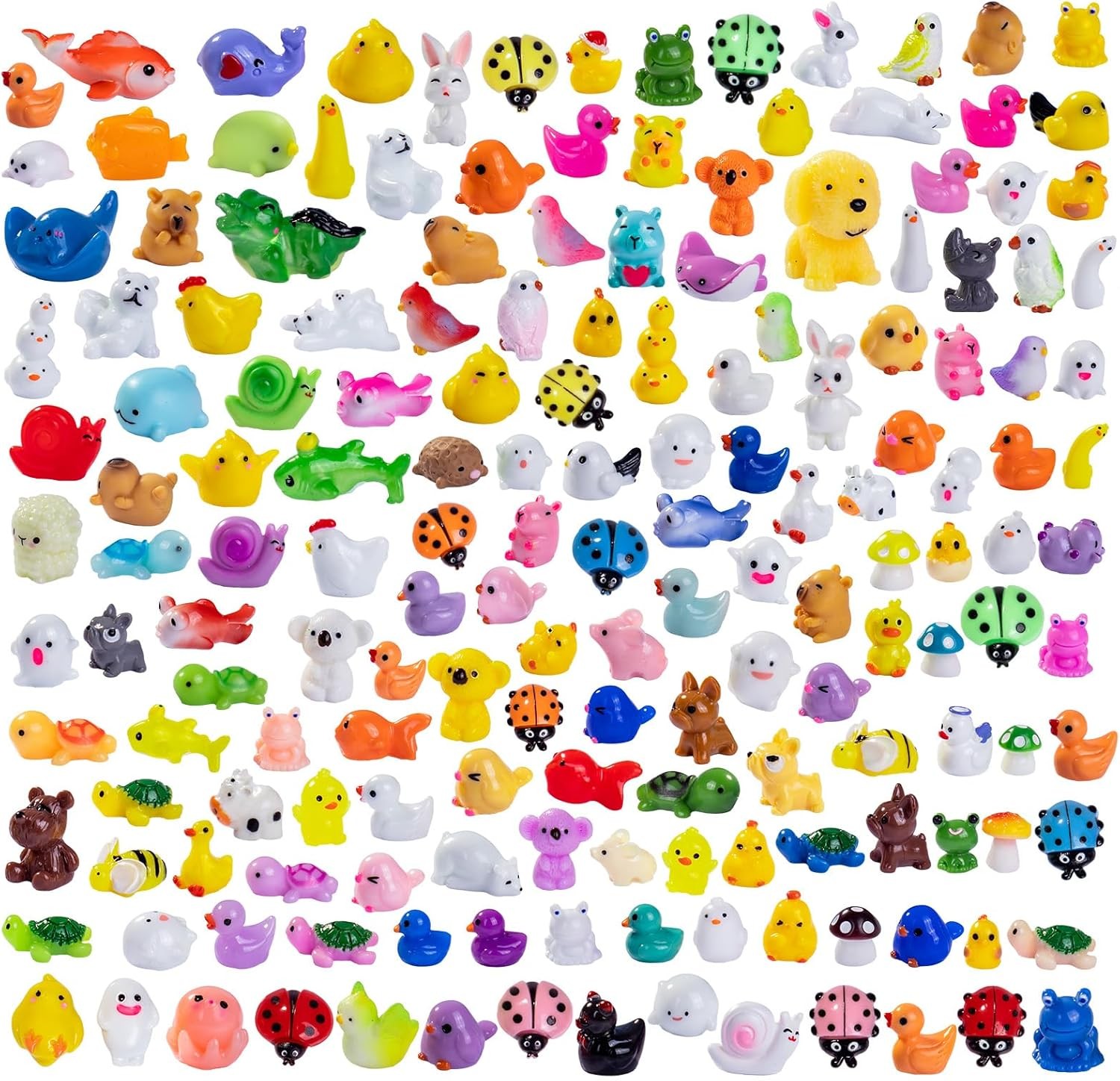 200pcs Mini Resin Animals 200 Styles Variety Tiny Animals Figures Miniature gallery