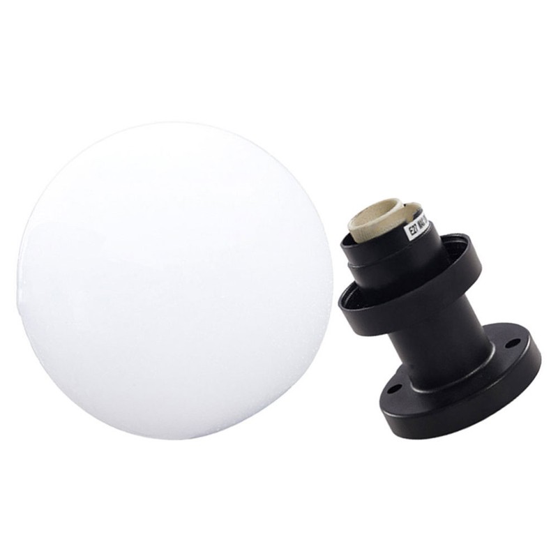 Walkway Lights Post Ball Lights Globe Fixture Solar Fence Wall Lamp gallery