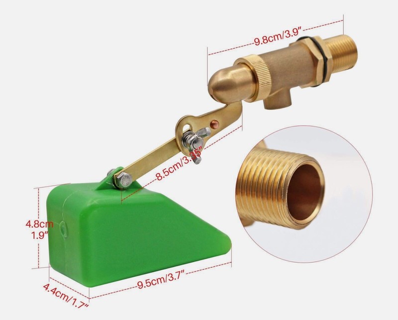 1/2 Inch Brass Valve with Plastic Float Water Float Valve with Adjustable gallery