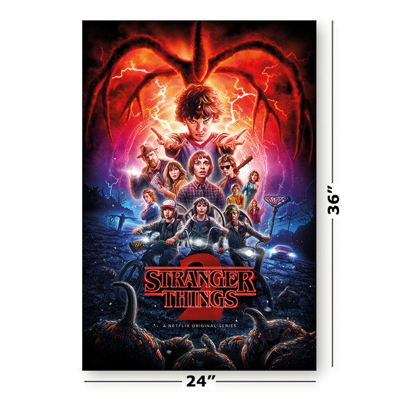 STRANGER THINGS - SEASONS 1, 2, 3 & 4 - TV SHOW POSTER SET (REGULAR STYLES 4) gallery