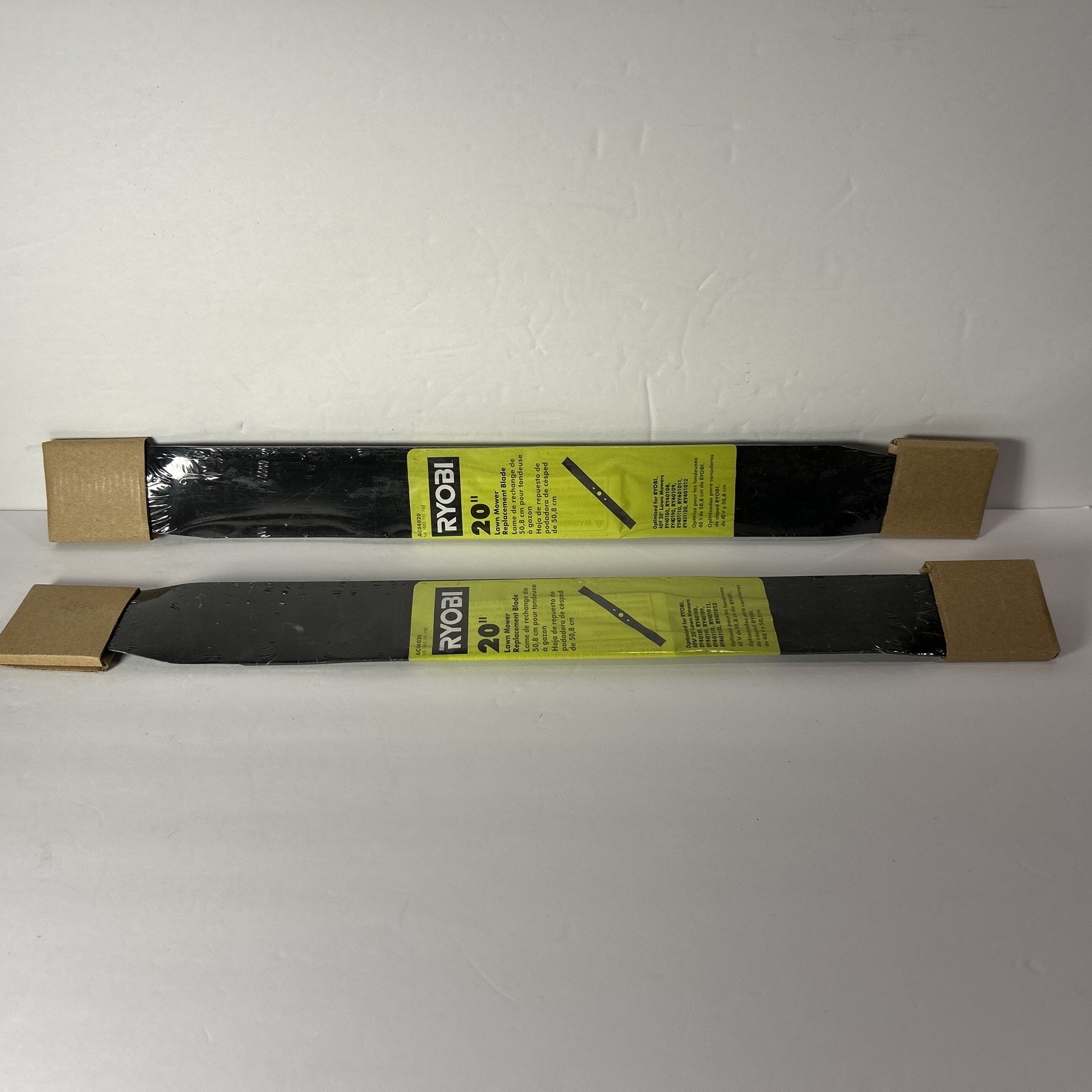Lot Of 2 Ryobi Lawn Mower Replacement Blades 40V 20” RY40180 RY40190 gallery