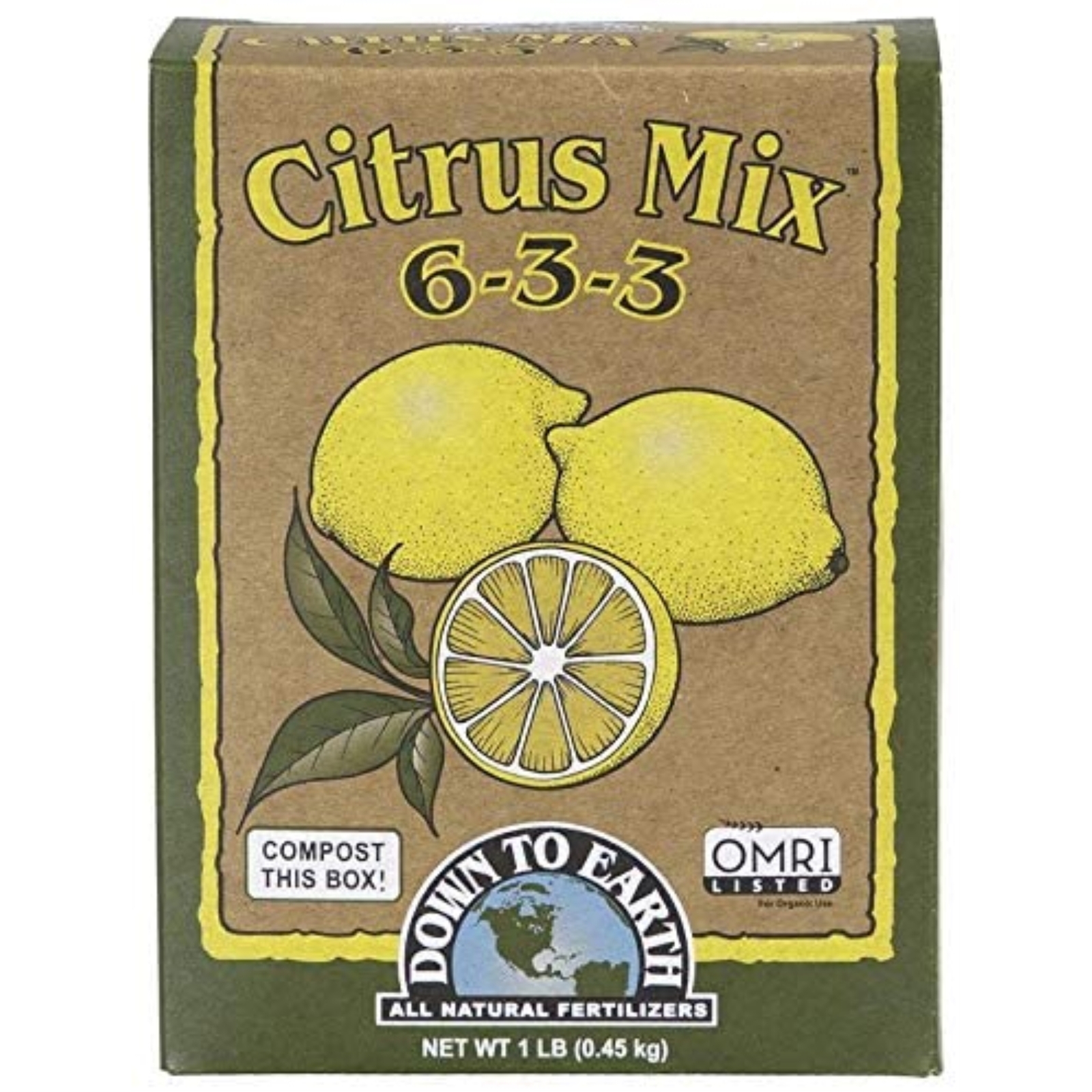 Down to Earth (#DTE17863) Organic Citrus Fertilizer Mix 6-3-3, 1 lb gallery
