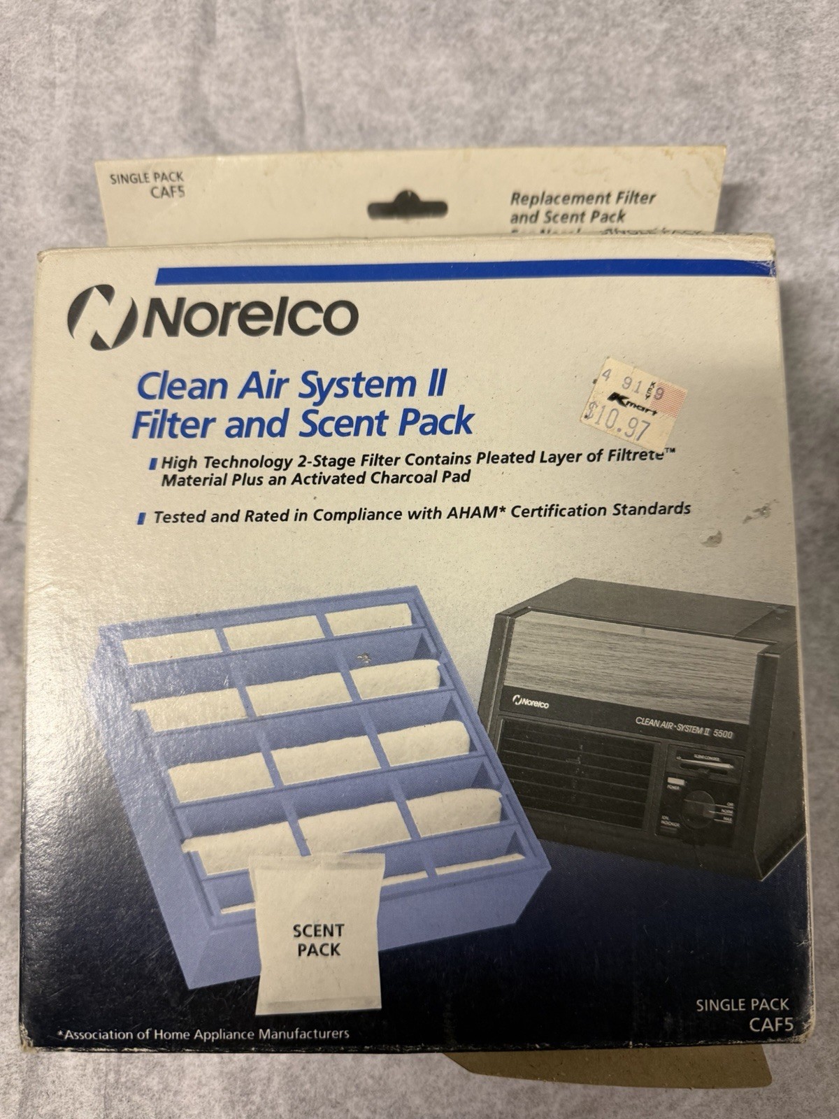Norelco Clean Air System II Filter & Scent Pack CAF5 Replacement New Sealed gallery