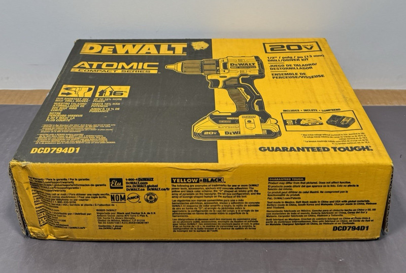 DeWalt DCD794D1 ATOMIC COMPACT SERIES 20V MAX* Brushless Cordless 1/2 in. Drill gallery