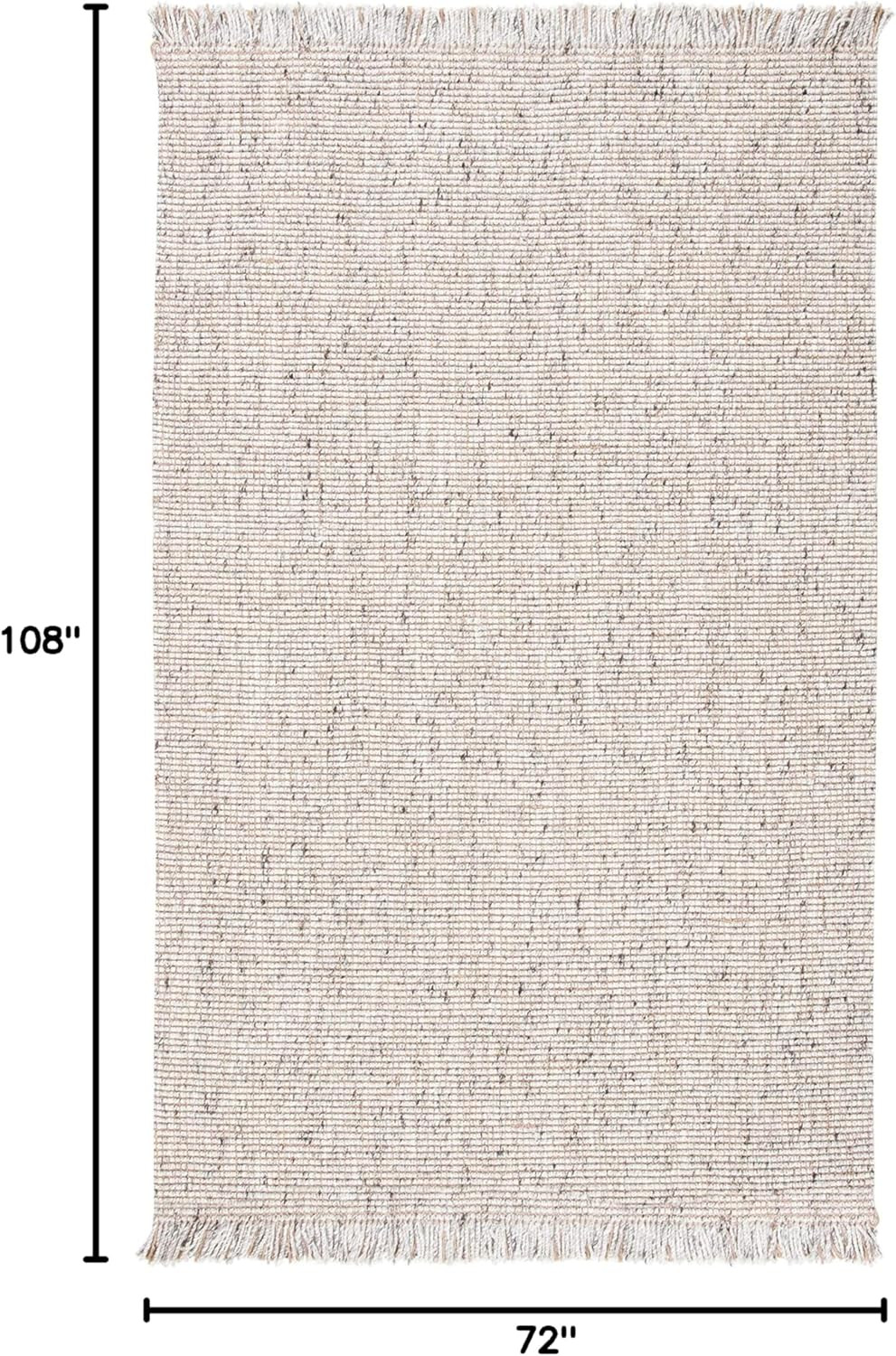 Handmade Silver & Natural Jute Area Rug 6' x 9' - Perfect for High Traffic Areas gallery