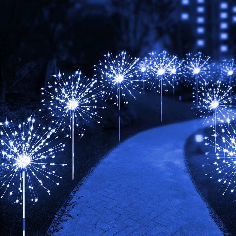 Outdoor LED Solar Firework Lights Garden Decoration Fairy Lights Waterproof Dand gallery
