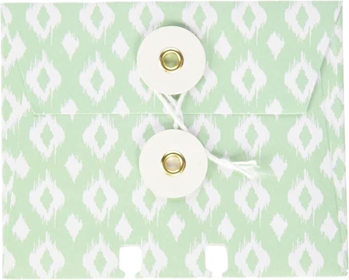 American Crafts 369332 Memorydex Envelope Cards W/String Closure 6/Pkg-Wanderlus gallery