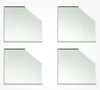 Mirredge 32504 Corner Plates, 3 In L, 3 In W, 1/8 In H, Acrylic Mirror , 4 Pack gallery