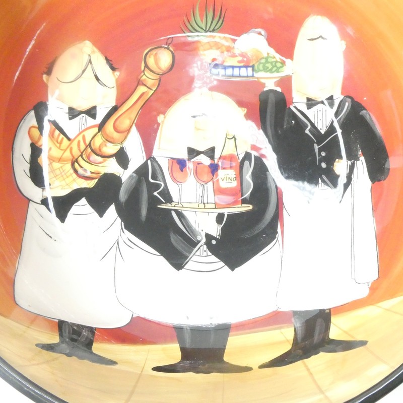 Large Serving Bowl 13" Certified International Dinner is Served Tracy Flickinger gallery