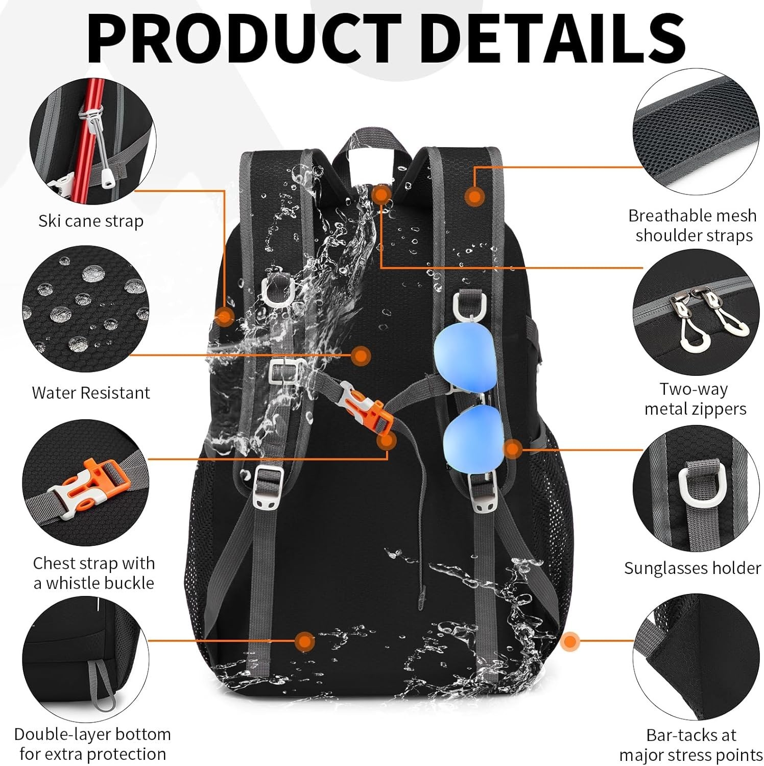 35L Lightweight Packable Backpack – Durable Foldable Daypack for Travel, Hiki... 5
