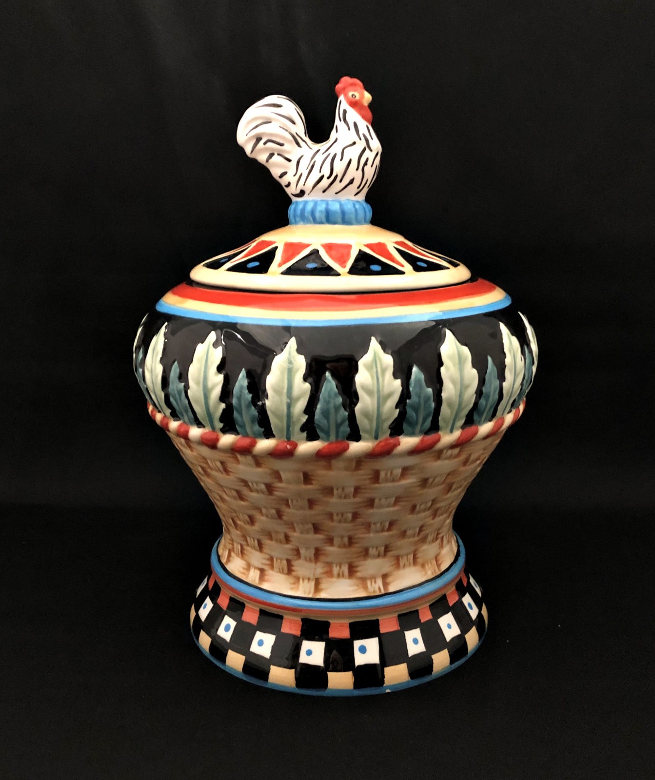 SAFARI WHIMSY 9 1/4” Tall Multi Color Cookie Jar CBK 2000 gallery