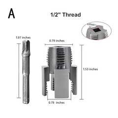 Integrated Internal & External Pipe Threading Tool Steel PVC Pipe Threader Kit