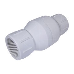 FIP White Plastic PVC Inline Check Valve for Backflow Prevention 1/4” To 3/4”