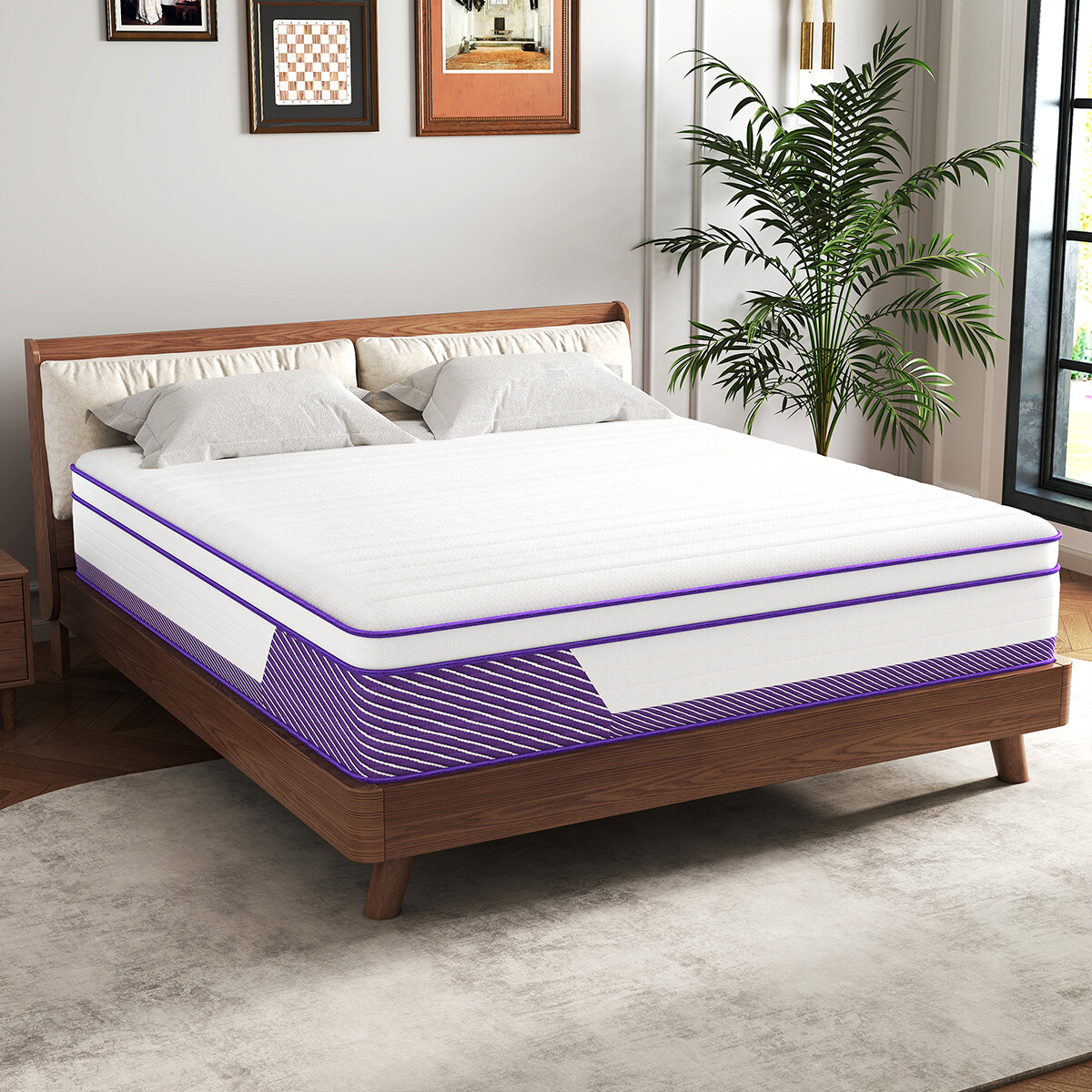 12"/14" Mattress In a Box Gel Memory Foam Hybrid Spring Twin Full Queen King Bed gallery