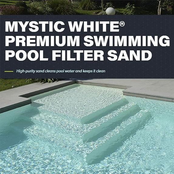Pool Filter Sand #20 Grade 50lb White Swimming Pool Filtration Media gallery