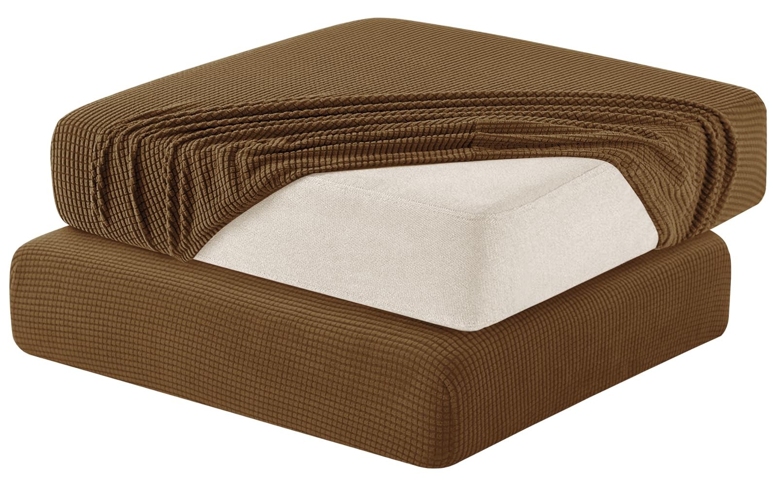 Stretch Couch Cushion Slipcovers Reversible Cushion Replacement Slipcovers So... gallery