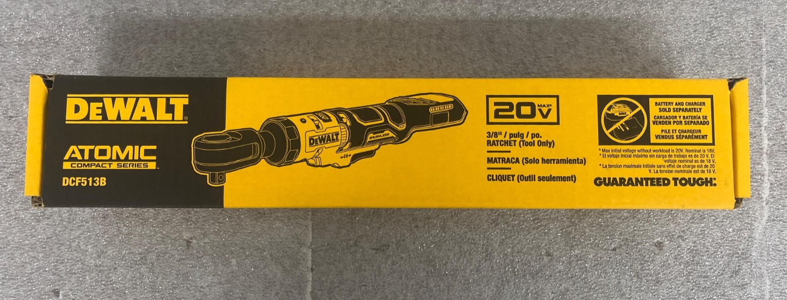 DEWALT ATOMIC COMPACT SERIES 20V MAX Brushless 3/8'' Ratchet DCF513B (Tool Only) gallery