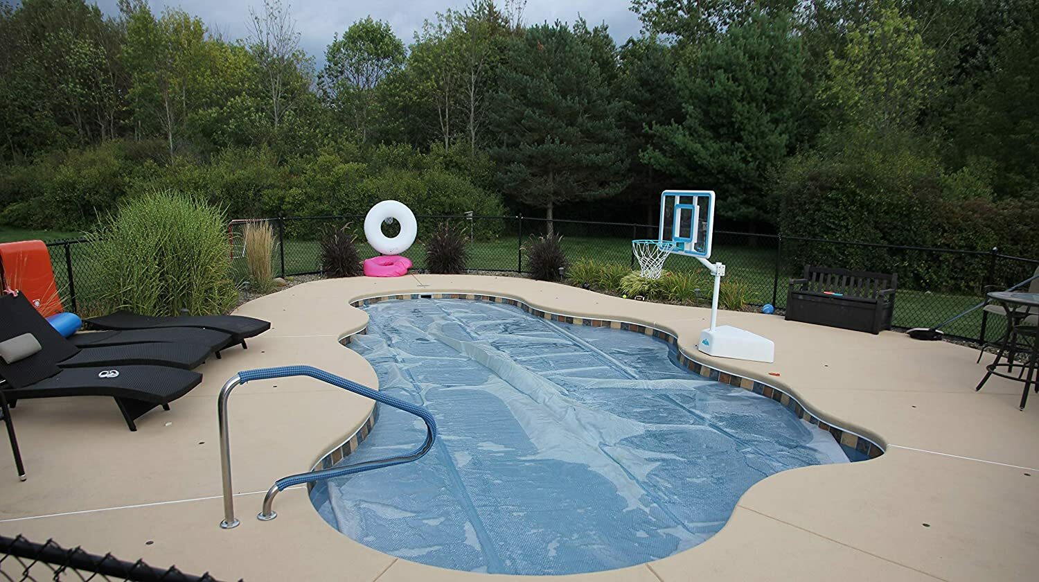 Aqua Select In-Ground Swimming Pool Stainless Steel Ladder Step Handrail gallery