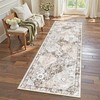 Ileading Washable Hallway Runner Rugs, 2x6 2' x 6' (Rectangular), Beige&brown gallery