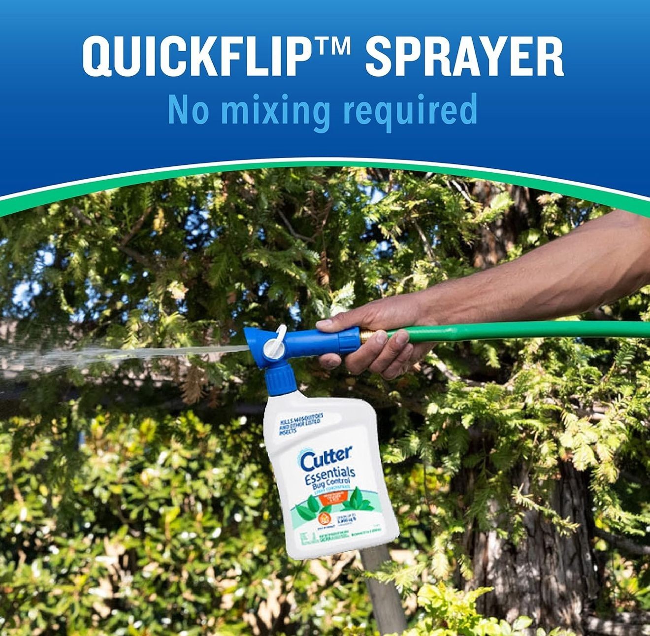 Cutter Essentials Bug Control Spray Concentrate, Covers Up to 5,000 Sq Ft, 32 Oz gallery