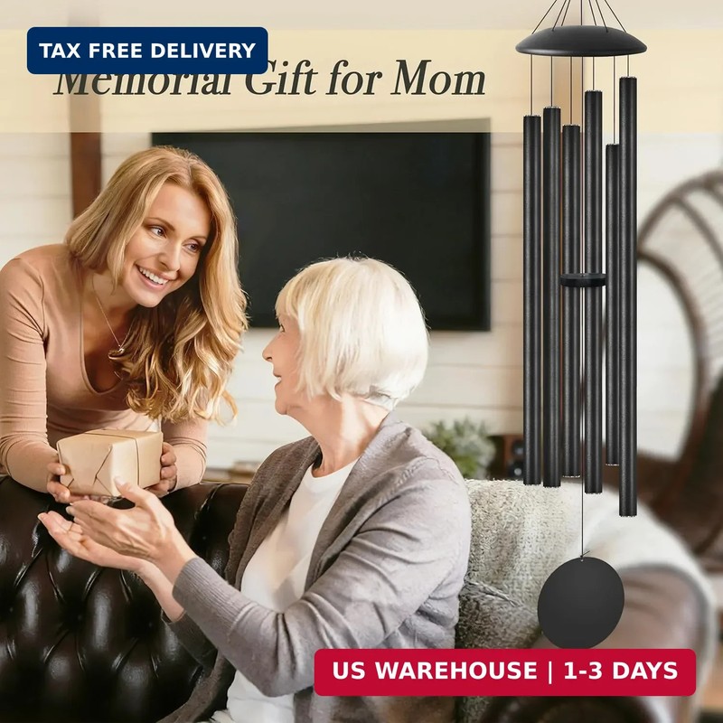 45" Extra Large Wind Chimes for Outside, Giant Deep Tone Outdoor Metal Tube Wind gallery