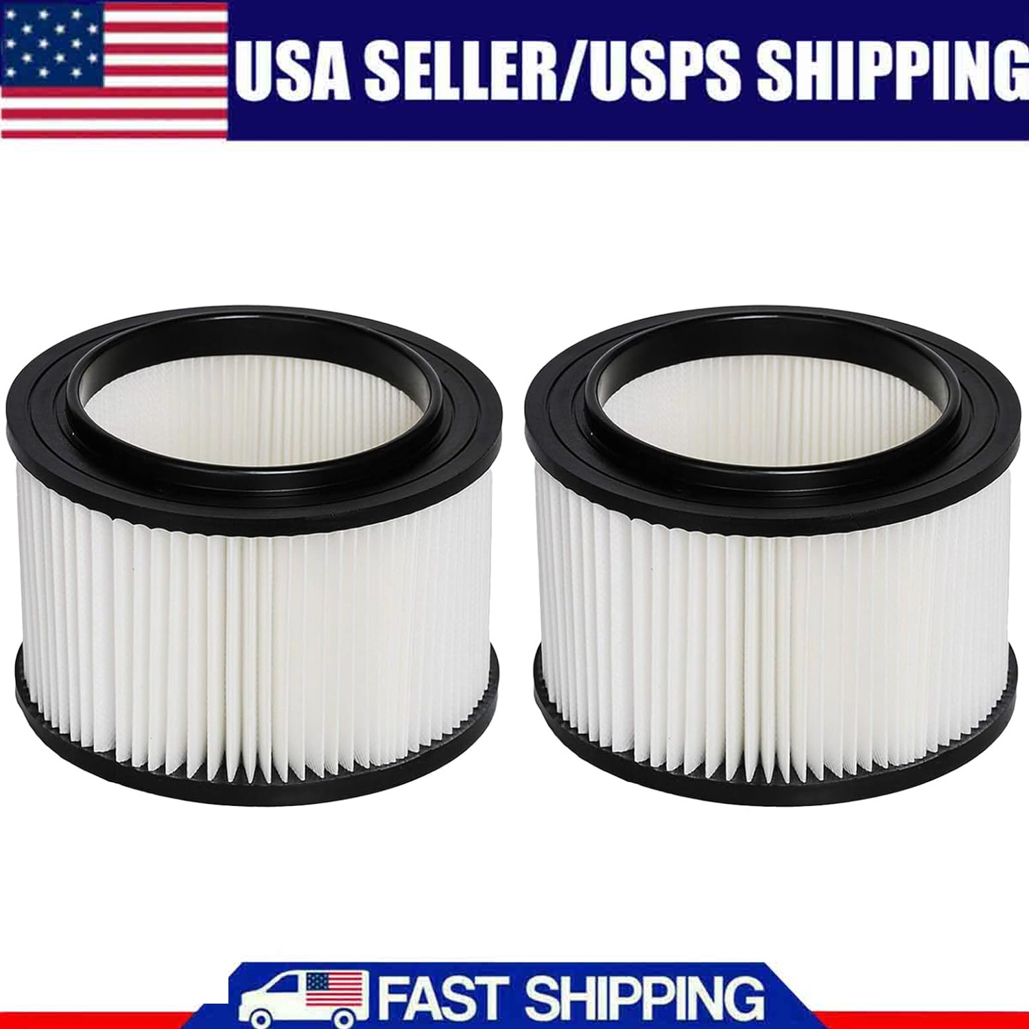 2 Pack 17810 Filter for Craftsman Shop Vac 3 to 4 Gallon General Purpose Vacuums gallery
