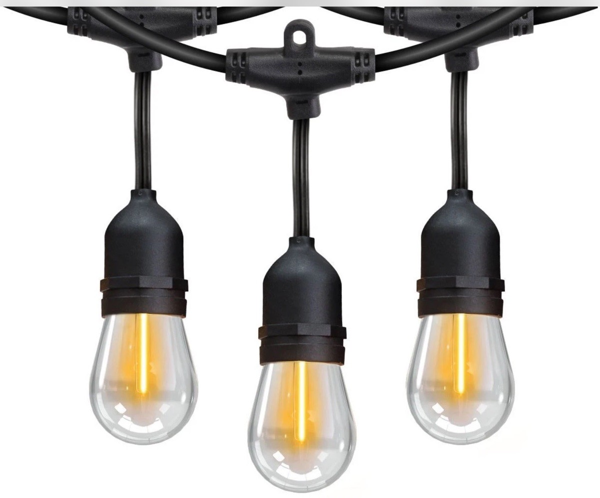 Feit Electric 48 ft LED String Lights - Indoor and Outdoor, 24 Bulbs, Waterproof gallery