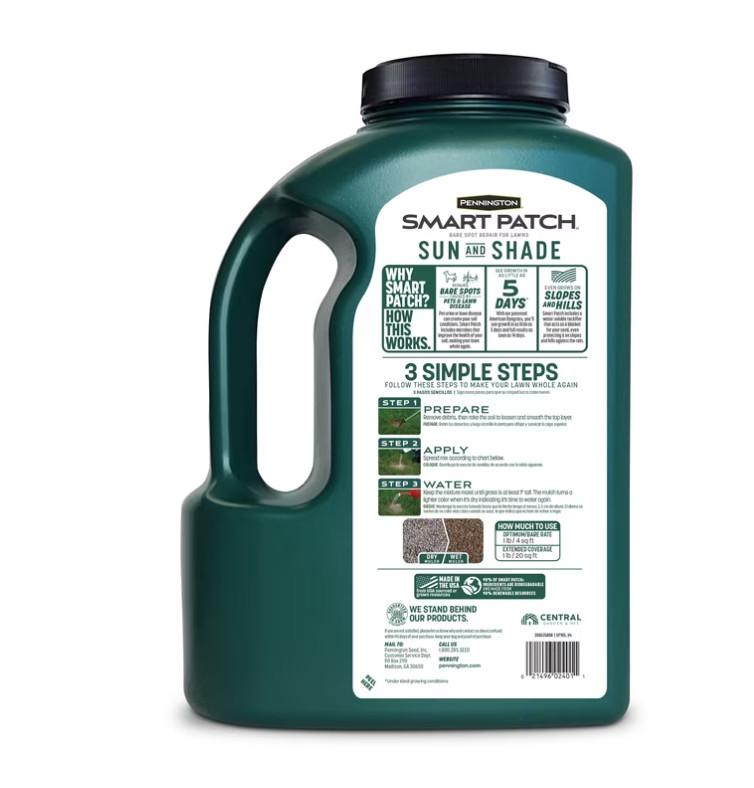 Pennington Smart Patch Sun and Shade Grass Seed Mix, 5.5 lb. gallery