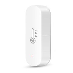 Indoor WiFi Temperature Humidity Sensor with App Alerts Compatible with Alexa
