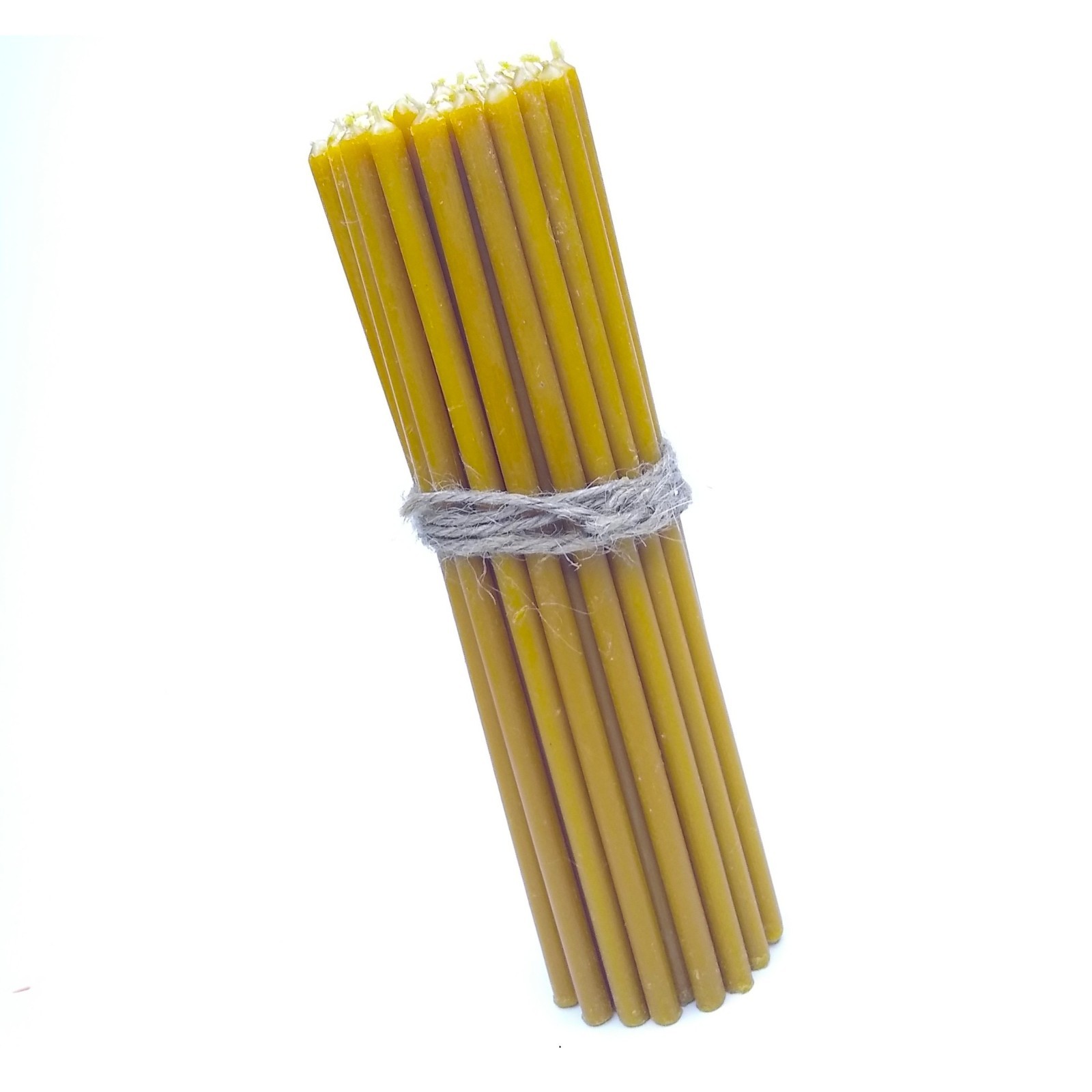 Natural 100% Genuine Beeswax Taper Candles 50 Count 6.5" Natural Honey Scent gallery
