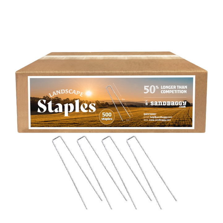 Sandbaggy 500 9 Inch EXTRA LONG Landscape Staples~SOD Staples Garden Stakes gallery