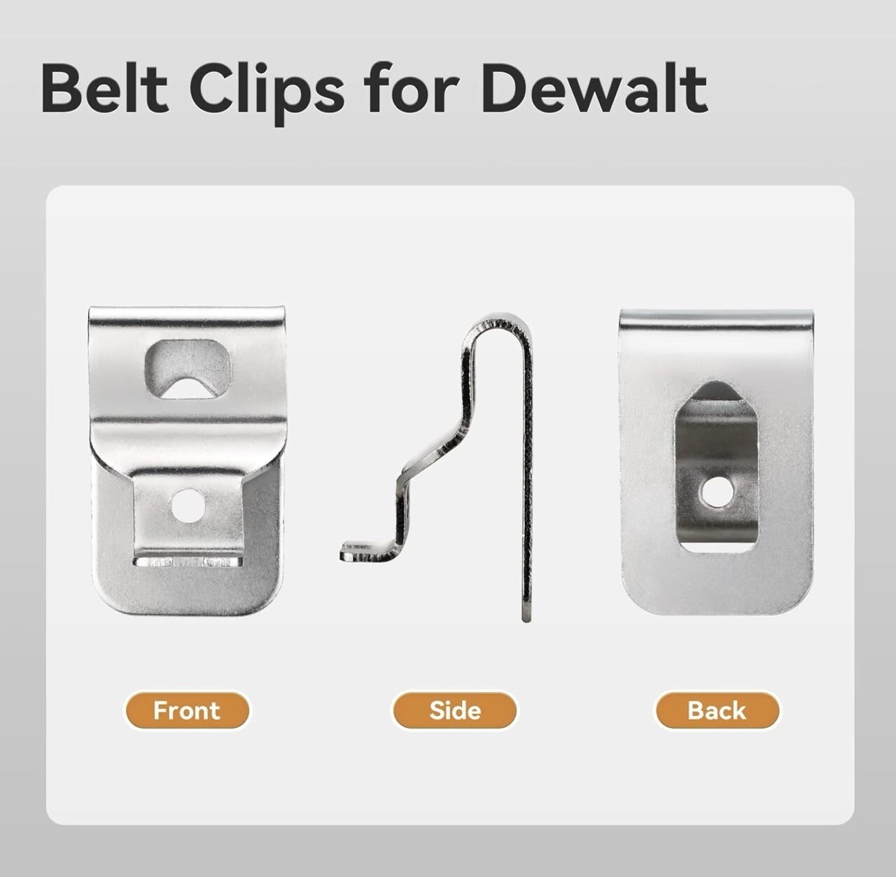 6 PCS For DEWALT 20V Drill Driver N268241 N169778 N086039 Tools Belt Clip Hook gallery