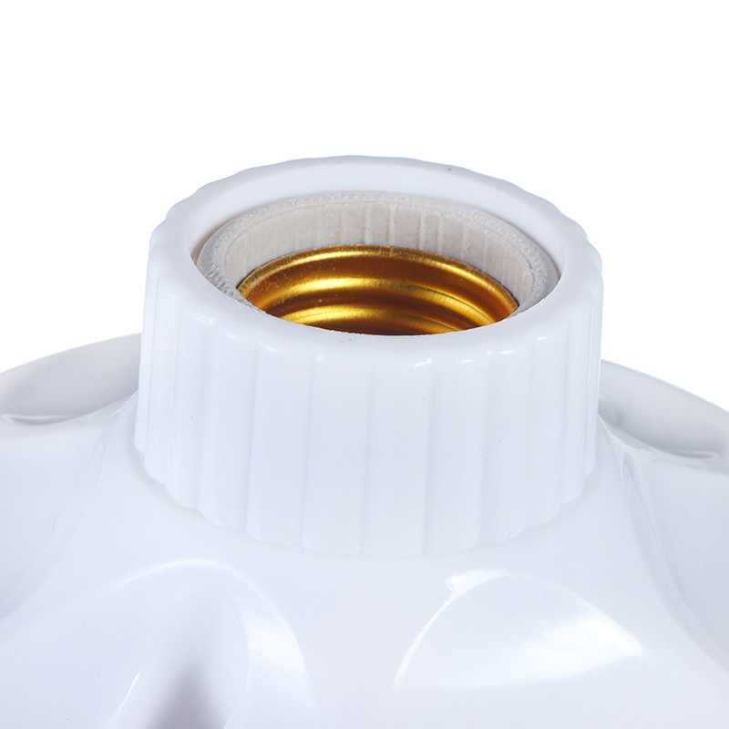 E27 LED Light Bulb Holder Round Socket Base Hanging Lamp Socket Base 6A220V-250V gallery
