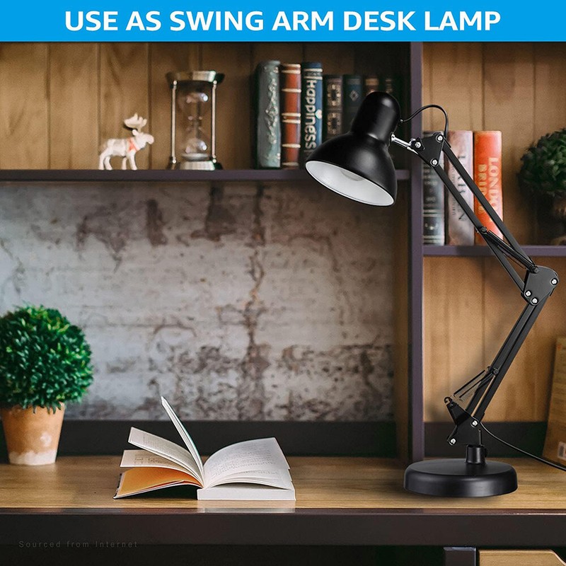 LED Desk Lamp Adjustable Swing Arm Lamp with Clamp Eye-Caring Reading Desk Light gallery