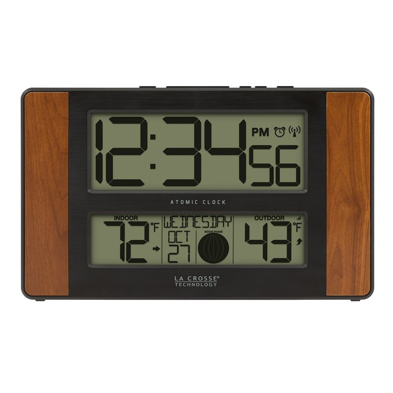 513-1417CH La Crosse Technology Atomic Digital Wall Clock with TX141-BV2 Sensor gallery