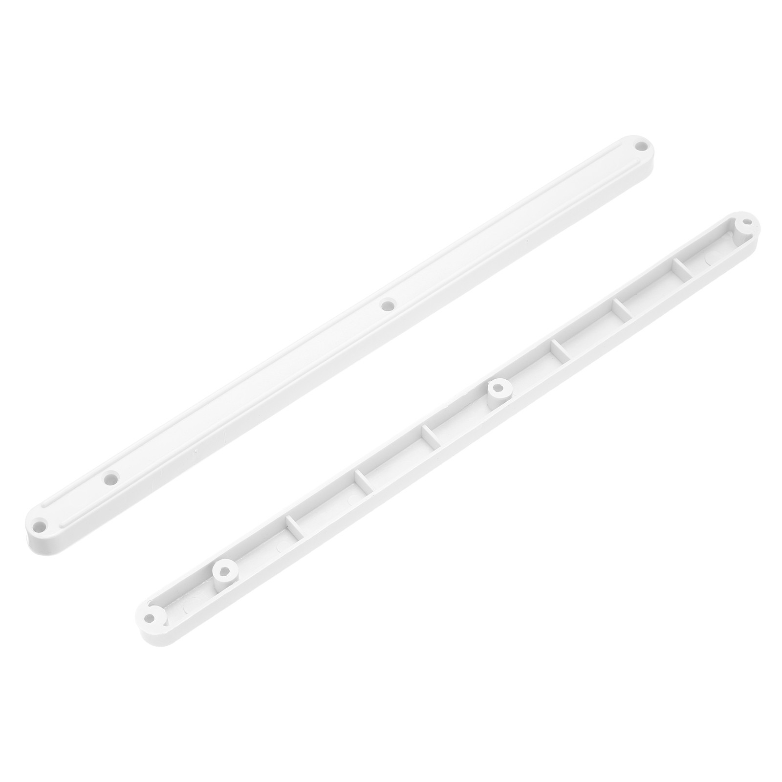 4Pcs 12 Inch Drawer Slides Plastic Guide Rails Side Mounted Rails White gallery