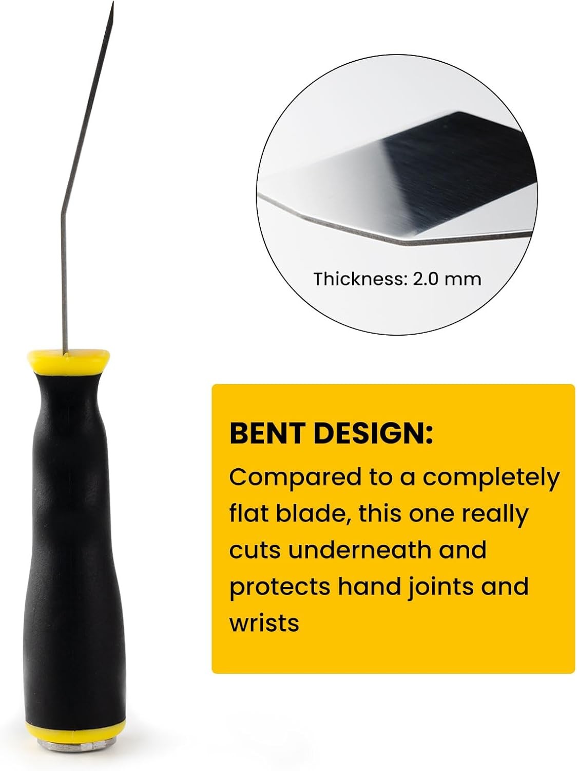 Mister Rui 3" Bent Scraper Heavy Duty Stainless Steel Paint Scraper with Hammer gallery