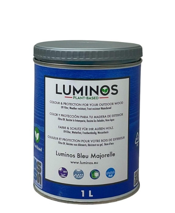 Luminos LUM1102 BLEU Majorelle - 1QT Oudoor Water-Based Wood Finish Protector gallery
