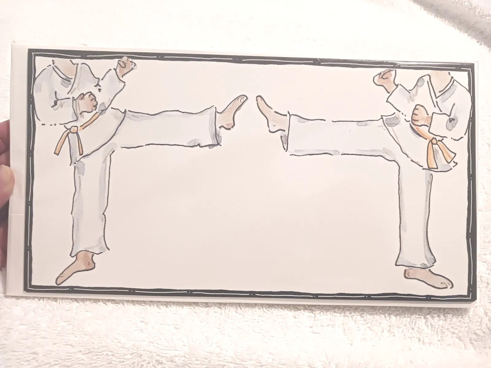Kick Boxing Karate Invitations Party Event Cards 10 With Envelopes Julia D Azar gallery