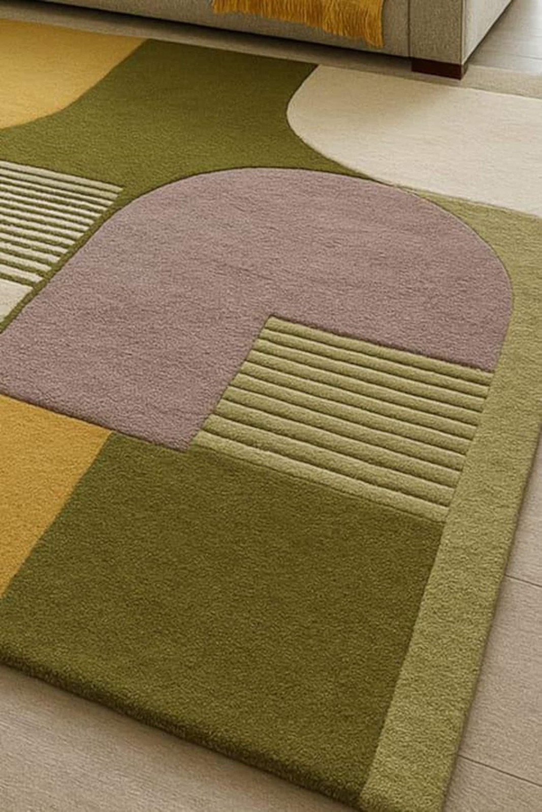 Designer Rug | Irregular Rug | Wool area Rugs | Living Room Rug | Tufted A226 gallery