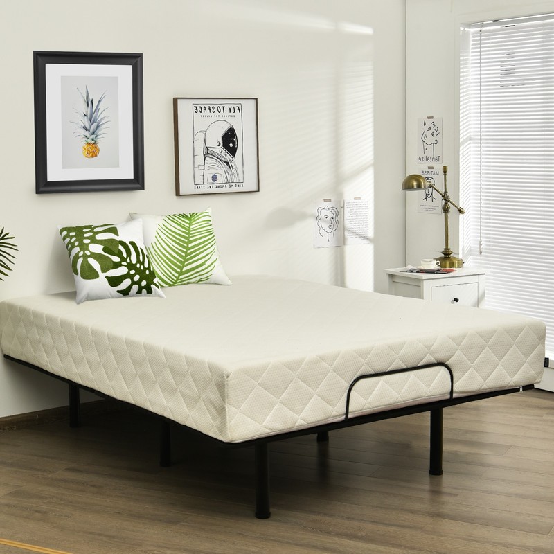 Costway Adjustable Bed Base Head & Foot Remote Control Steel Frame USB Queen gallery