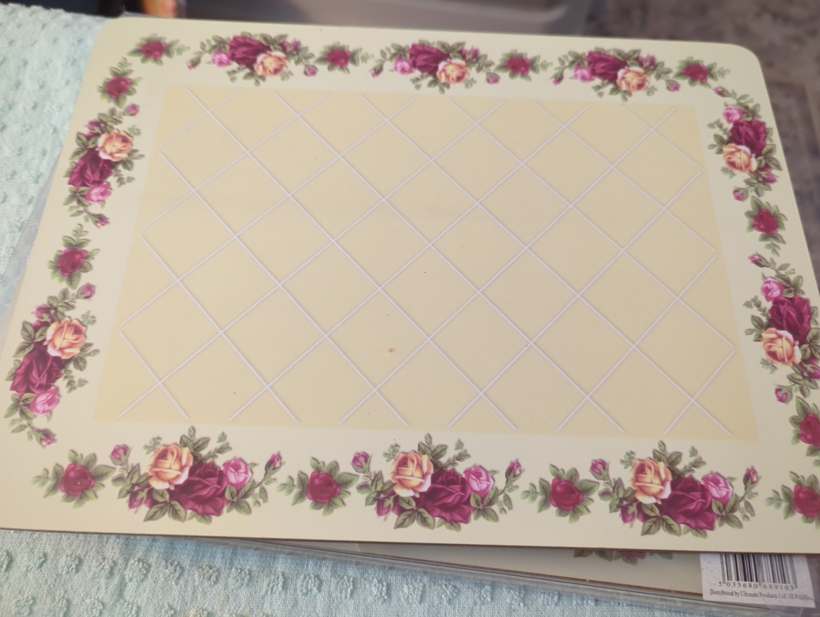 Set/4: Royal Albert Old Country Roses Cork Board Placemats 8.25” x 11.25" gallery
