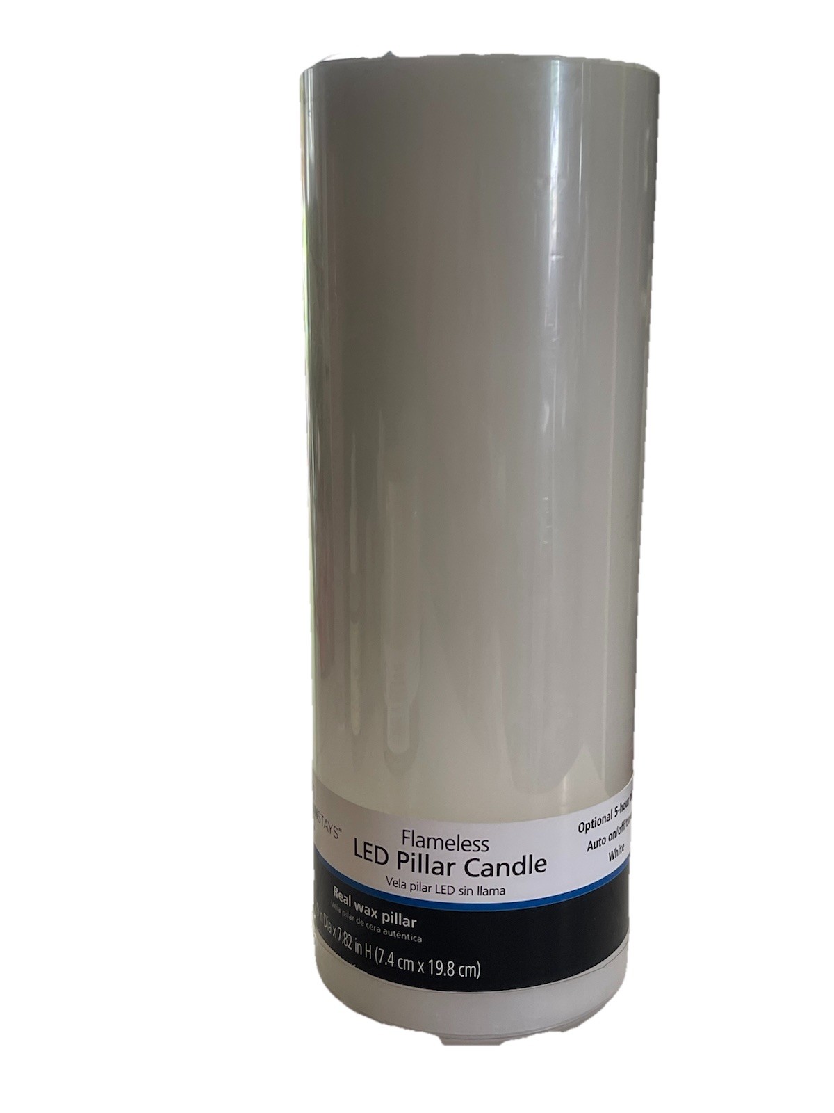Mainstays Unscented Flameless LED Pillar Candle, gallery