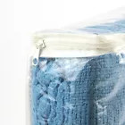 Gold Coast Cotton Hand Loomed Throw Blanket in Blue, 70 x 90 in Twin/Full Size gallery