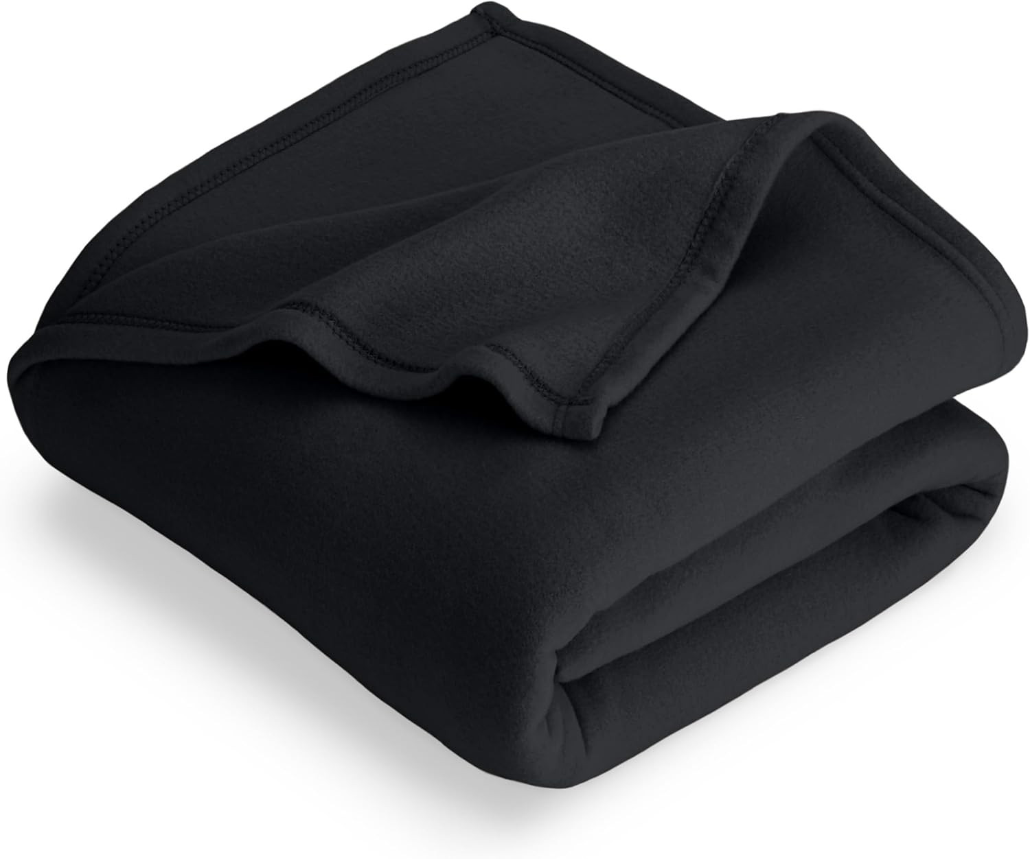 Polar Fleece Blanket - Extra Long - Black - Warm & Cozy - Premium Fle gallery