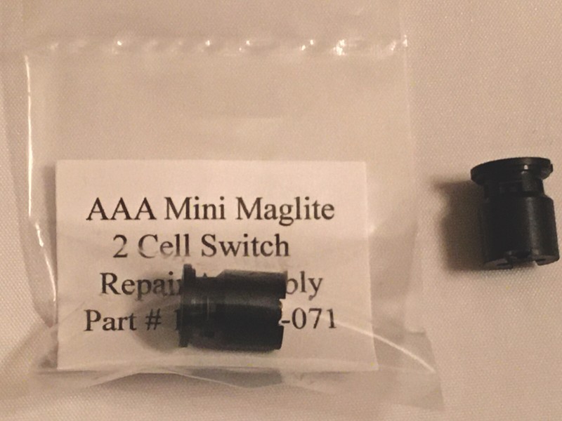 AAA 2 Cell Mini Maglite Repair Switch Assembly Part # 108-000-071 gallery