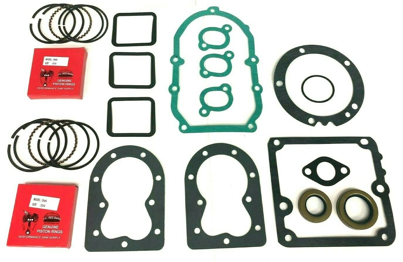 GASKET SET PISTON RINGS FITS ONAN STANDARD RING SET FITS B43 B48 EARLY P216 P218 gallery