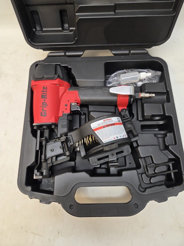 Grip-Rite Model GRTRN45 Roofing Nailgun w/ Case gallery
