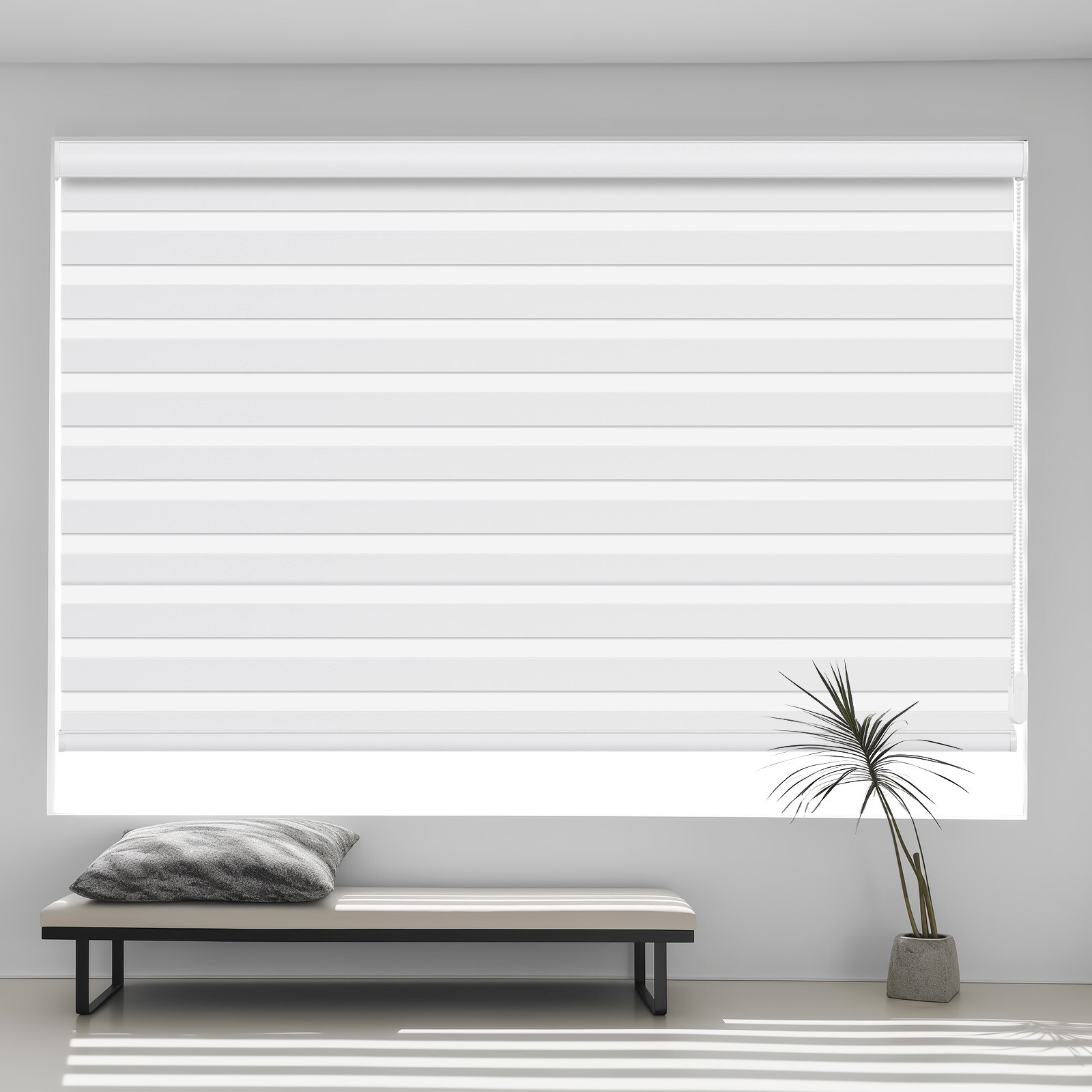 Changshade Custom Corded Blinds for Window 85% Blackout Zebra Roller Shade gallery